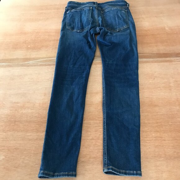 Rag & Bone Cate Mid Rise Ankle Skinny Jean Women 25 Blue Dark Wash Stretch - Picture 2 of 12